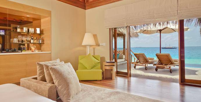 Wohnen, Lagoon Bungalow with Pool, Huvafen Fushi Maldives