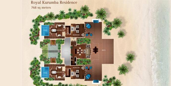 Grundriss, Royal Kurumba Residence, Kurumba Maldives