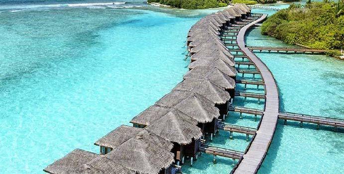 Luftaufnahme, Water Bungalows, Sheraton Full Moon Resort & SPA