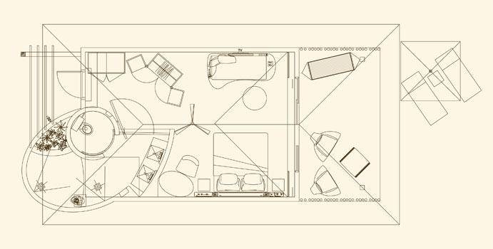 Grundriss, Beach Villa, Constance Moofushi Resort