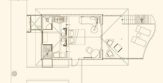 Grundriss, Water Villa, Constance Moofushi Resort