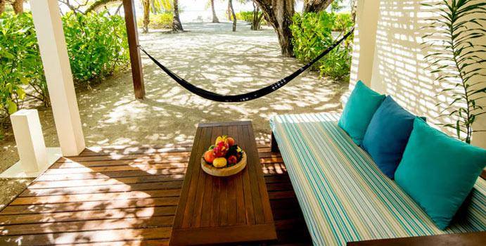 Terrasse, Garden Villa, Holiday Inn Resort Kandooma