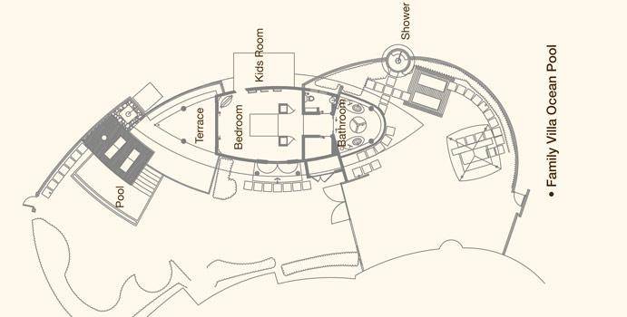 Grundriss, Family Beach Villa, Constance Halaveli Resort