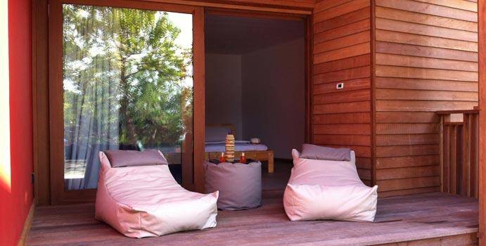 Terrasse, Beach Front Room, The Barefoot Eco Hotel