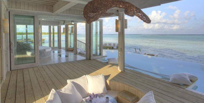 Terrasse, 2 Bedroom Water Retreat with Slide, Soneva Jani
