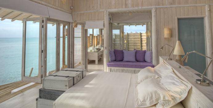 erstes Schlafzimmer, 2 Bedroom Water Retreat with Slide, Soneva Jani