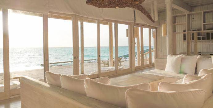 Wohnzimmer, 4 Bedroom Water Reserve with Slide, Soneva Jani