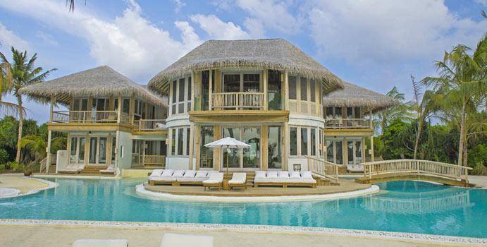 Pool und Terrasse, 4 Bedroom Island Reserve with Slide, Soneva Jani