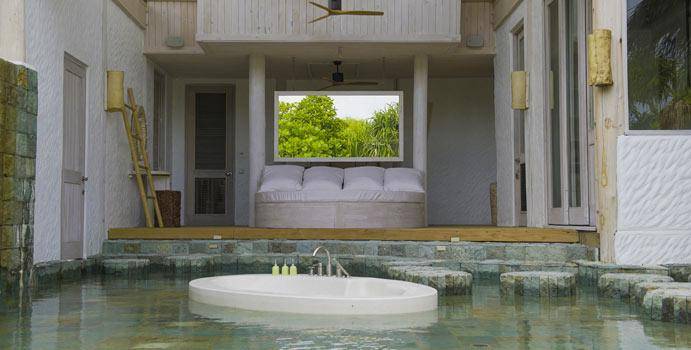 Bad, 4 Bedroom Island Reserve with Slide, Soneva Jani
