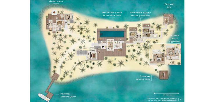 Inselplan, The Owner’s Villa, Cheval Blanc Randheli