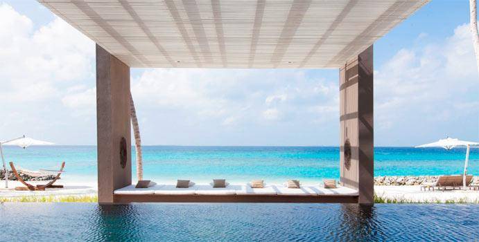 Pool und Strand, The Owner’s Villa, Cheval Blanc Randheli