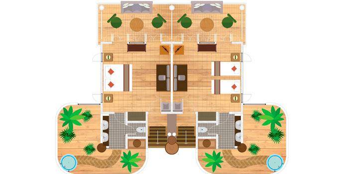 Grundriss, Beach Villa - Semi Detached