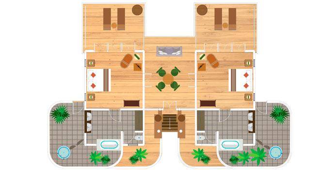 Grundriss, Beach Villa Suite, Medhufushi Island Resort