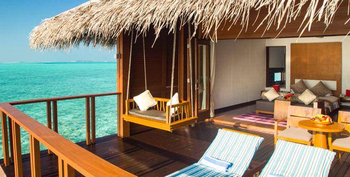 Terrasse, Water Villa, Medhufushi Island Resort