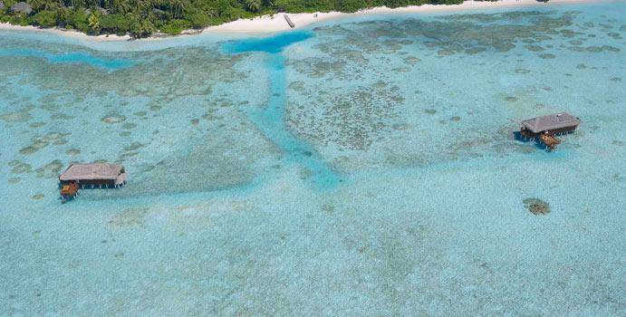 Luftaufnahme, Lagoon Suite, Medhufushi Island Resort