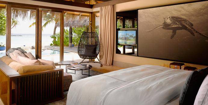 Schlafen, Beach Pool Villa, Velaa Private Island Maldives