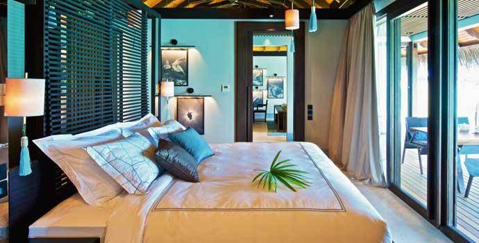 Schlafen, Sunset Deluxe Water Pool Villa, Velaa Private Island Maldives
