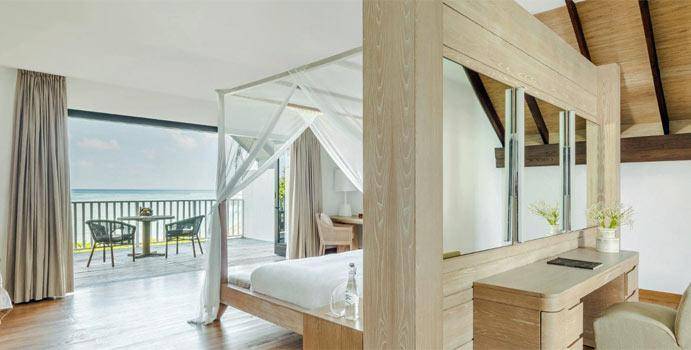 Schlafzimmer im ersten Stock, Two Bedroom Beach House, COMO Maalifushi