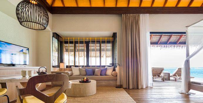 Wohnbereich, Water Suite, COMO Maalifushi