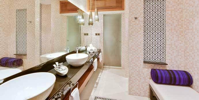 Badezimmer, Beach Pool Villa, Mercure Maldives Kooddoo Resort