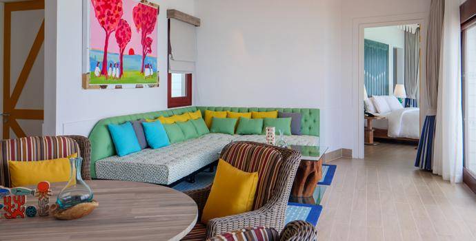 Wohnen, 2 Bedroom Overwater Pool Villa, SAii Lagoon Maldives