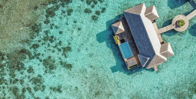 Aerial, Presidential Water Villa, Baglioni Resort Maldives