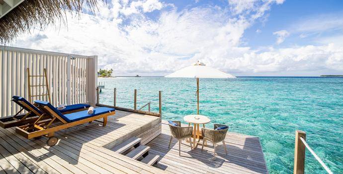 Terrasse, Sunset Water Villa, Baglioni Resort Maldives