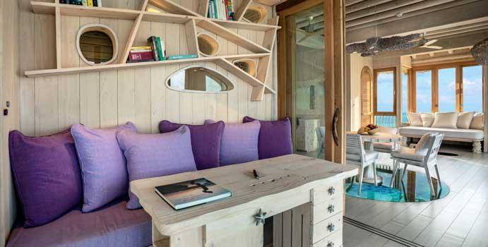 Wohnen, 1 Bedroom Water Reserve with Slide, Soneva Jani