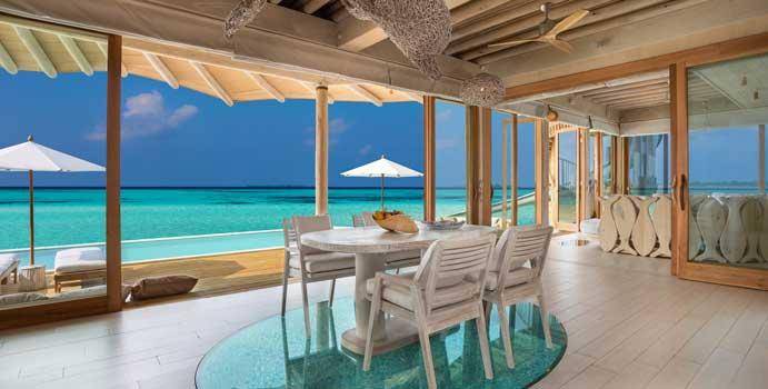 Essbereich, 2 Bedroom Water Reserve with Slide, Soneva Jani