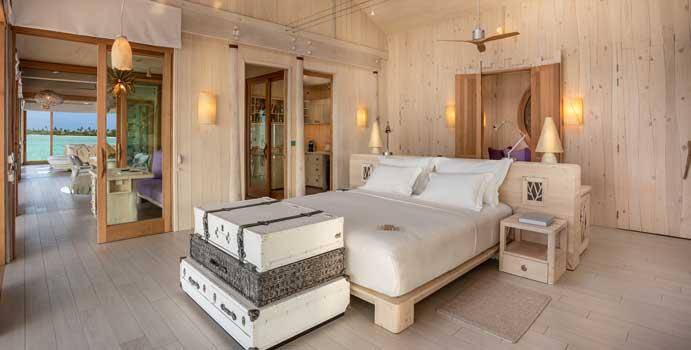 Schlafzimmer, 2 Bedroom Water Reserve with Slide, Soneva Jani