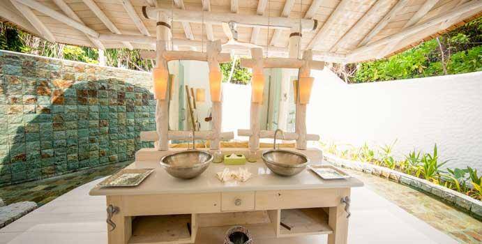 Badezimmer, 2 Bedroom Crusoe Residence, Soneva Jani