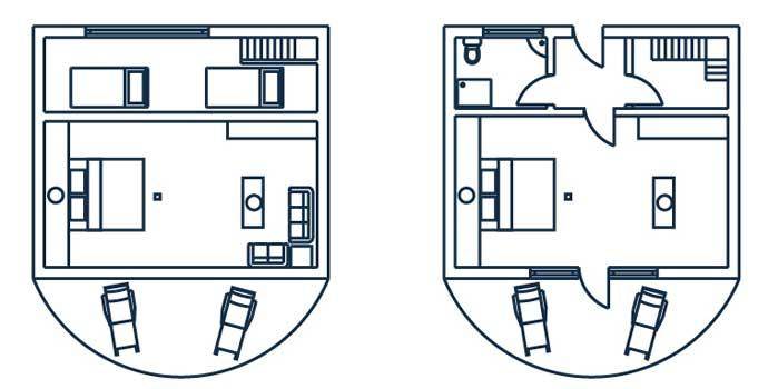Grundriss, Faro Studio, Nika Island Resort
