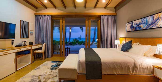 Schlafen, Pool Villa, Fiyavalhu Maldives