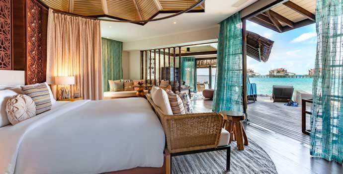 Schlafzimmer, Ocean Pool Suite with Slide, OZEN Reserve Bolifushi