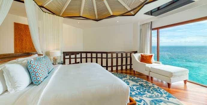 Schlafzimmer, Private Ocean Reserve with Slide, OZEN Reserve Bolifushi