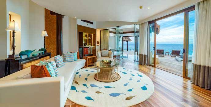 Wohnzimmer, Private Ocean Reserve with Slide, OZEN Reserve Bolifushi