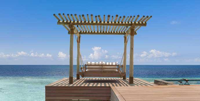 Terrasse, King Reef Villa with Pool, Waldorf Astoria Maldives Ithaafushi