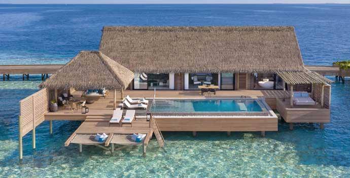  Two Queen Bedded Grand Overwater Villa with Pool, Waldorf Astoria Maldives Ithaafushi