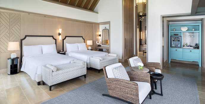 Schlafen, 3 Bedroom Grand Beach Villa with Pool, Waldorf Astoria Maldives Ithaafushi