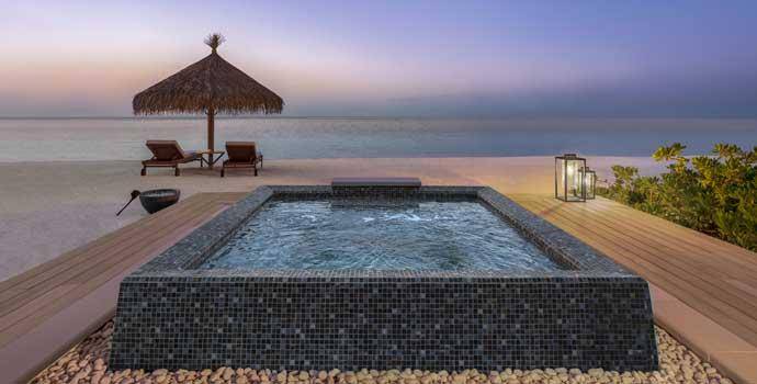 Pool, 3 Bedroom Grand Beach Villa with Pool, Waldorf Astoria Maldives Ithaafushi