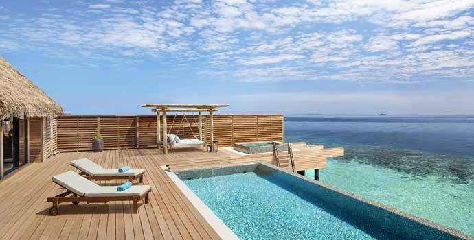 Pool, 3 Bedroom Overwater Villa with Pool, Waldorf Astoria Maldives Ithaafushi
