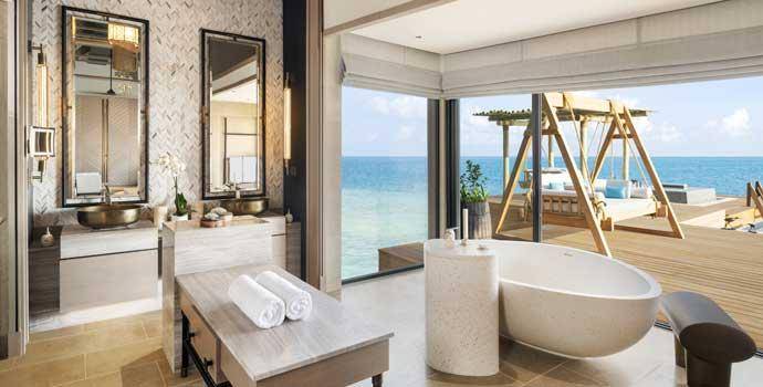 Bad, 3 Bedroom Overwater Villa with Pool, Waldorf Astoria Maldives Ithaafushi
