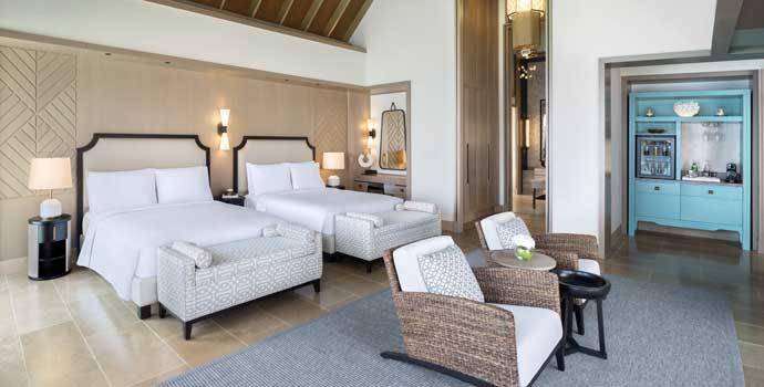 Schlafen, 2 Bedroom Grand Beach Villa with Pool, Waldorf Astoria Maldives Ithaafushi