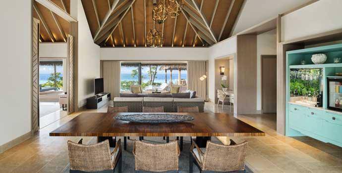 Wohnen, 2 Bedroom Grand Beach Villa with Pool, Waldorf Astoria Maldives Ithaafushi