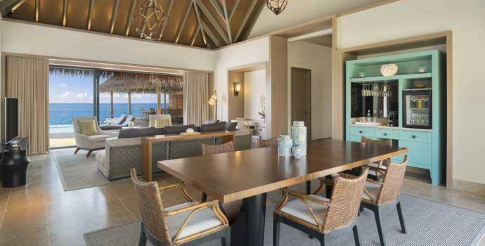 Wohnen, 2 Bedroom Reef Villa with Pool, Waldorf Astoria Maldives Ithaafushi