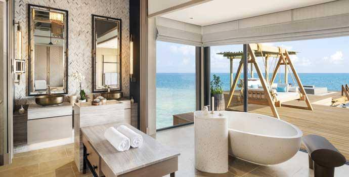 Bad, 2 Bedroom Reef Villa with Pool, Waldorf Astoria Maldives Ithaafushi