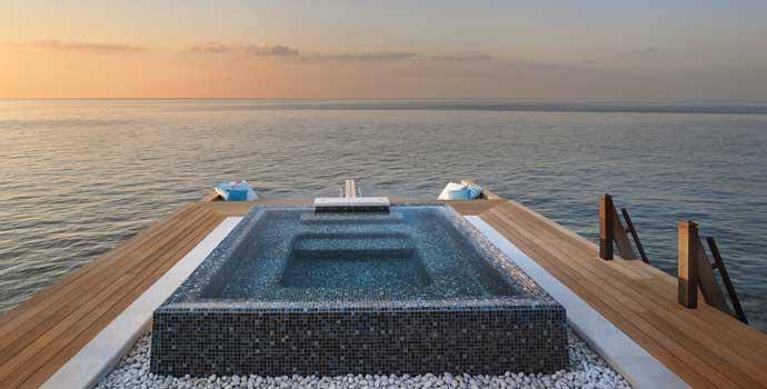 Jacuzzi, 2 Bedroom Reef Villa with Pool, Waldorf Astoria Maldives Ithaafushi