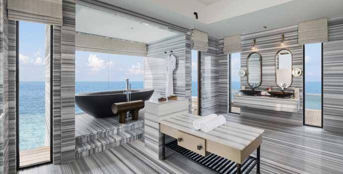 Bad, Stella Maris Ocean Villa with Pool, Waldorf Astoria Maldives Ithaafushi
