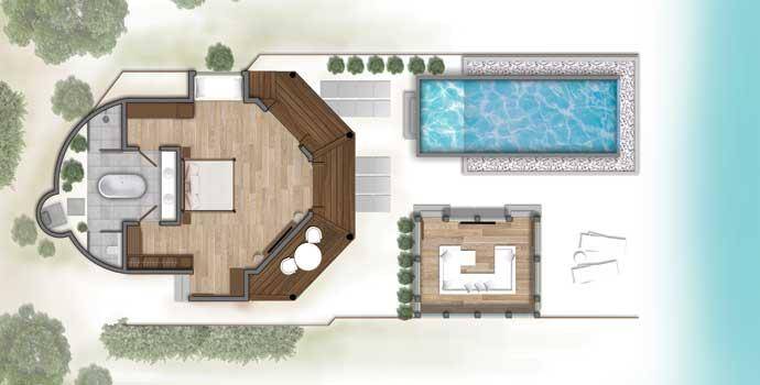 Beach Suite with Infinity Pool, Kihaa Maldives