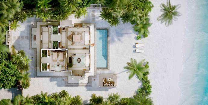Two Bedroom Beach Villa with Pool, Joali Maldives